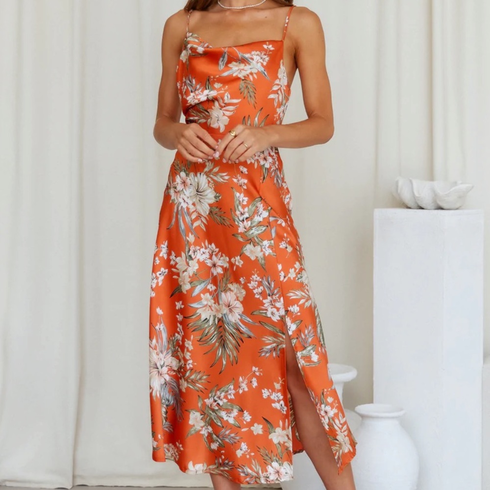 Orange summer dress